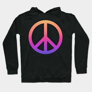 Rainbow Peace Sign Hoodie